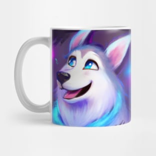 Cute Husky Drawing Mug